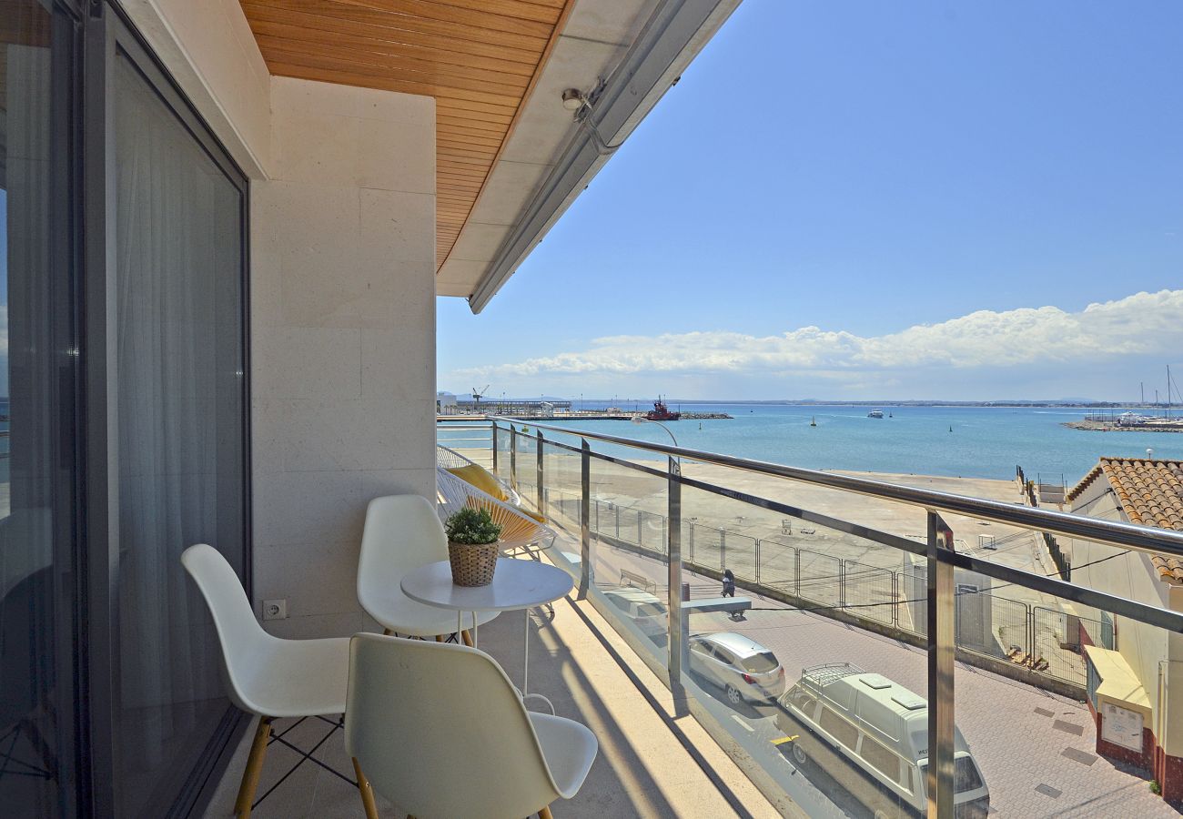 Vista desde la terraza del apartamento Portet en Mallorca