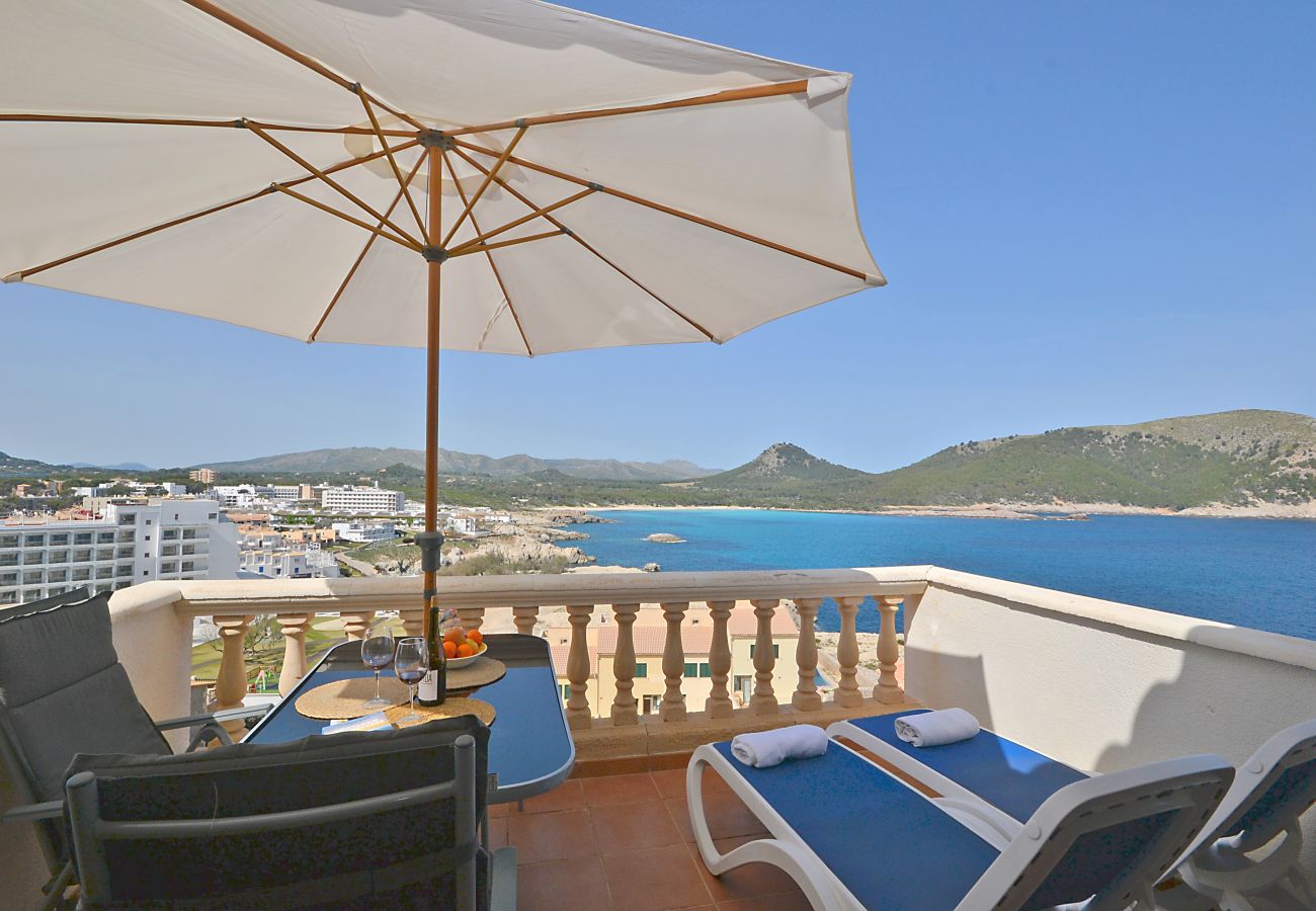 Apartamento Perleta con vistas al mar y piscina comunitaria en Mallorca