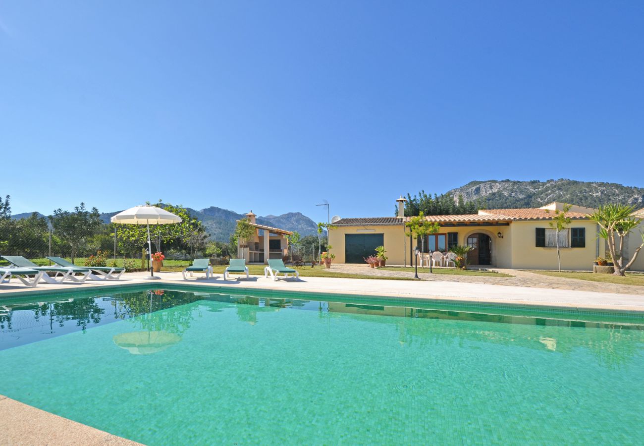 Blick auf den privaten Pool von Tabou, Landhaus auf Mallorca